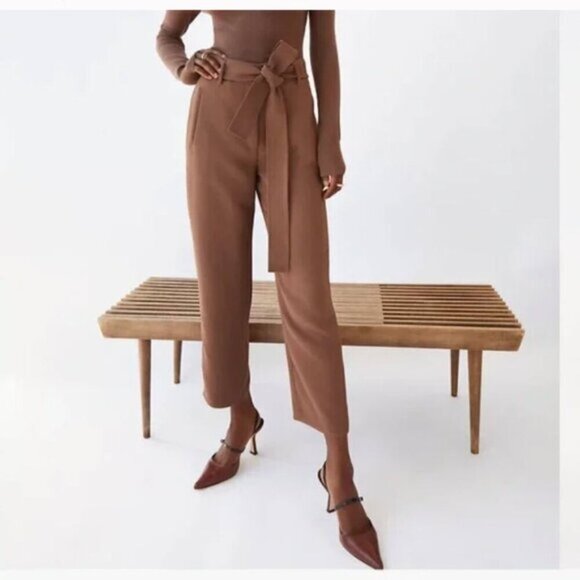 Aritzia Wilfred Tie Front Pants - Picture 3 of 16